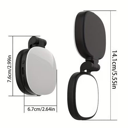 Glowsnap™ Magnetic Selfie Light with Mirror
