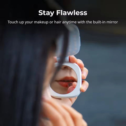 Glowsnap™ Magnetic Selfie Light with Mirror